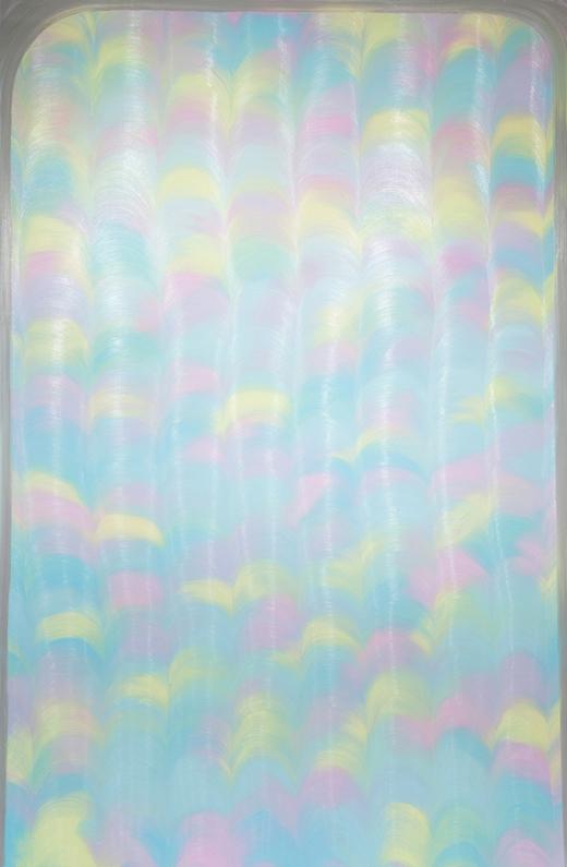 A very big light blue painting, oil on canvas, 290cm x 190cm, 2012